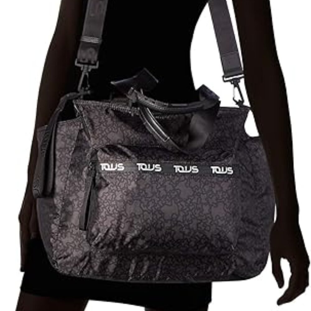 Tous Kaos Mini sport  mommy bag  black- brown with separate pad  31х50 х22 см